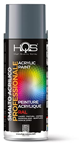 HQS Bomboletta di Vernice Spray Acrilica Colori Ral (Ral 7031 Grigio Blu)