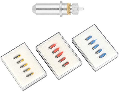 Akozon 15pcs Plotter Blade Roland GCC Cutting Plotter Cutter Blade Holder 30° 45° 60° Grad