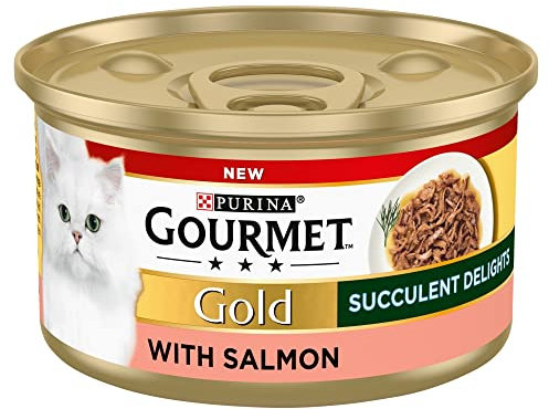 Gourmet Gold Succulent Delights Adult Wet Cat Food Salmon 85g