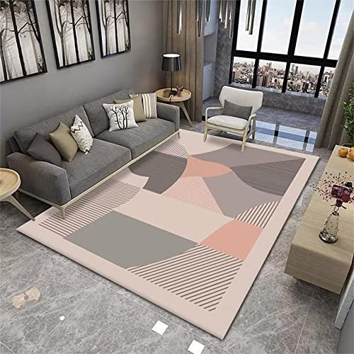 RUGMRZ Tapis D Eveil pour Bebe 70x140cm Antiderapant de Salon Gris Rose rectangulaire Accessoires décoration la Maison antidérapants