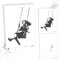 LaserCad Schablonen BANKSY Streetart (B015, Swing Girl (2 layer), DIN A5) Stencil für Graffiti, Airbrush, Kunst, Deko, zum Malen