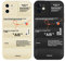 nurkorki 2 Stück Puffer Handyhülle für iPhone 11 Hülle 6,1,Hot Off Sports Shoes White or Black Label Case Weiche Silikon Stoßfeste Stoßstange Handyhülle für Jungen Mädchen Frauen Cooles Design