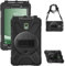 Gerutek Funda Anticaída para Samsung Galaxy Tab Active 5 2024/Tab Active 3 2020, 8 Pulgadas, (SM-X300/X306B/T570/T575), Carcasa Rugosa con Soporte Giratorio, Correa de Mano/Hombro, Portalápiz, Negro