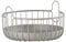 Zone Denmark Inu Korb zur Aufbewahrung, Kleiner Aufbewahrungskorb für Küche, Bad, Kinderzimmer, Home-Office, aus Metall, Durchm. 22 cm, Höhe 8 cm, Taupe