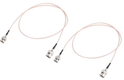 VBESTLIFE 2 Stück SDI-Kabel BNC-Kabel 31,5 Zoll 80 Cm 75 Ohm BNC-Stecker auf BNC-Stecker Video-Koaxialkabel für Videoüberwachungskamera CCTV-System