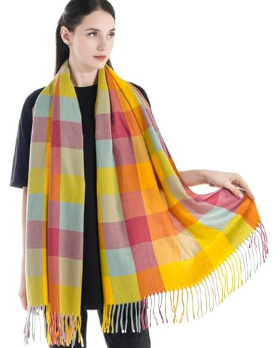 Lehourmast Schals Tücher Halstuch Scarf Schal Damen Gelb