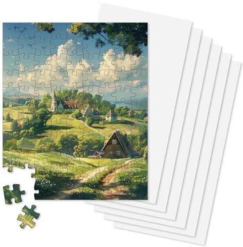MOZOOSON Accessoires de puzzle à partir de 3 ans, 6 feuilles d'économie de puzzle (19,1 x 38,1 cm chacune) pour 1000 puzzles