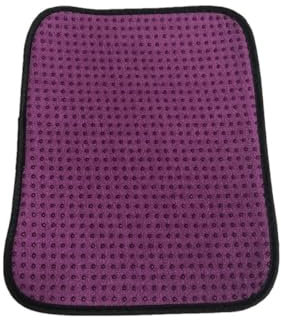 Whakano Bowling ball towel, microfibre towel, cleaning cloth, cleaning pad for bowling balls, shammy pad, bowling accessories, ball care cloth that wipes dirt and oil, rose red, 20 x 25 cm