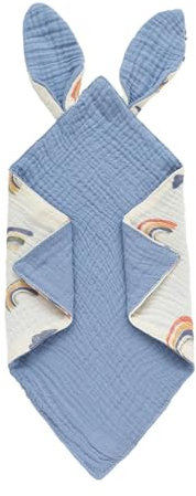 Generisch Spucktücher für Babys, Lätzchenhandtücher für Babys | Baby Burp Drool Baumwoll-Baby-Bandana,Weiches Spucktuch mit Hasenohren, doppellagiges Baby-Lätzchen für Kleinkinder