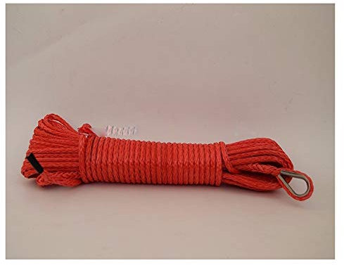 4mm rojo * 15m cuerda sintética, Cuerda Off Road, Torno de cable, ATV del torno línea, cuerda de remolque de coches,Alta Intensidad