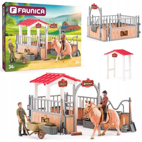 Faunica Enclosure with Horse and Accessories