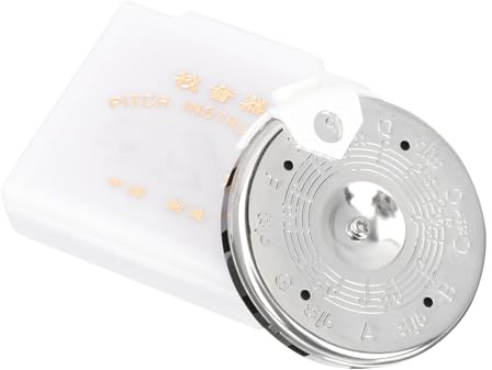 TOYZFRIENDY Professionelles Erhu Stimmgerät mit Präziser Tonhöhenerkennung Silbernes Scheibenmund Design aus Abs und Zinklegierung für Chor und Gruppenauftritte