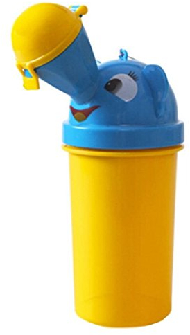 FireAngels - tragbares Kleinkinder-Töpfchen/Urinal für Jungen, fürs Töpfchentraining, für Camping, Auto, Reisen (gelb, für Jungen).