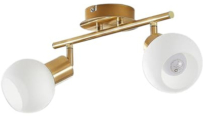 Lindby Deckenlampe 'Elaina' (Modern) in Gold/Messing aus Metall u.a. für Wohnzimmer & Esszimmer (2 flammig, E14) - Deckenleuchte, Lampe, Wohnzimmerlampe