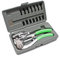 Wiltec Lochzange Set 16 TLG 21 x 10 x 4 cm, Stanzzange Karosseriezange im Koffer zum Stanzen von Lochblechen, Blechbearbeitung Karosserie