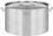 Royal Catering Olla De Inducción Cacerola Profesional RCST-44E3-S (Con Tapadera, Acero Inoxidable, Bordes Antigoteo, Fondo de 5 mm, 44 Litros)