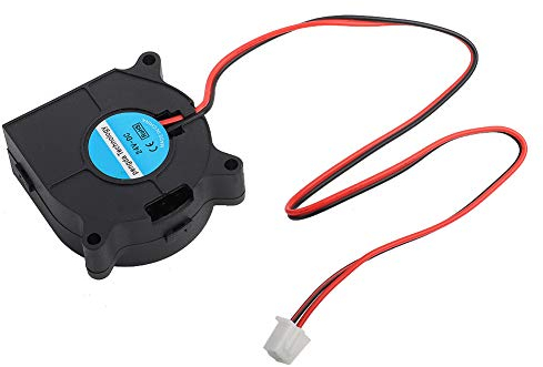 ASHATA 3D Drucker Lüfter DC 12/24V, Super Belüftung 40x40x20mm Radial Lüfter Turbine Gebläse Lüfter,4000-6000rpm Turbo Fan Gebläse Kühlung Ventilator für 3D Drucker Schwarz(24V)