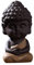 balacoo Kleine Buddha-Statue Kleiner Mönch Buddha-Figur Tathagata-Skulpturen Aquarium Aquarium Dekor Auto Home Ornament (Dunkelgelb)
