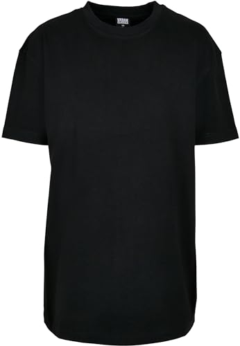 Urban Classics Damen T-Shirt, Klassische Passform, Baumwolle, Schwarz, M