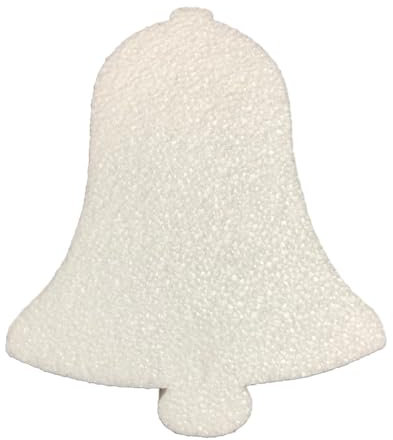 DecoPorex - Campana de Navidad de 17.5 cm en Poliestireno Expandido, Ideal para Decoraciones y Manualidades Festivas