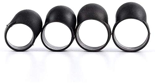 Akaddy 4pcs Stahlzunge Trommel Fingerpicks Silikon Gummi Handpan Fingerhülsen für die musikalische Ausbildung Konzert Mind Healing Yoga Meditation