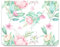 Audimi Floral Mouse Pad Watercolor Hand Drawn Flowers Mouse Mat Non-Slip Rubber Base for Laptop PC Office Working Gaming