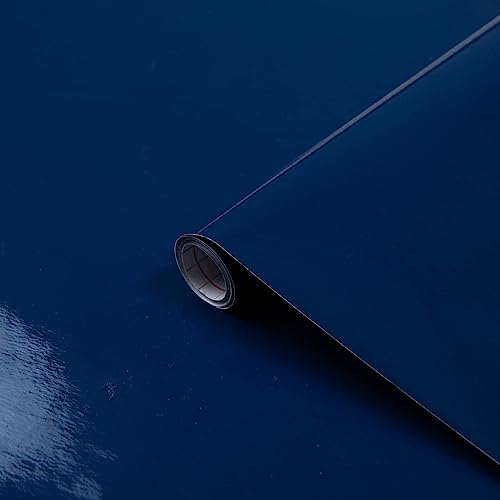 d-c-fix Pellicola Adesiva per mobili Blu navy tinta unita lucida PVC plastica vinile impermeabile decorativa per cucina, armadio, porta carta rivestimento 45 cm x 2 m