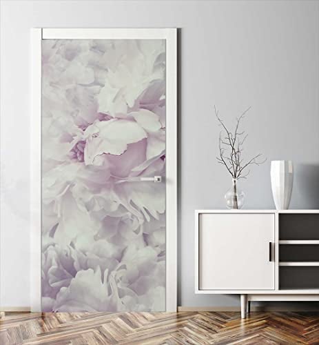 MyMaxxi | Tür bekleben mit Türtapete Selbstklebend 90x200 Blüten lila |Tür verschönern mit Türfolie | Türaufkleber XXL Aufkleber Folie | Türposter Türklebefolie für jedes Zimmer -
