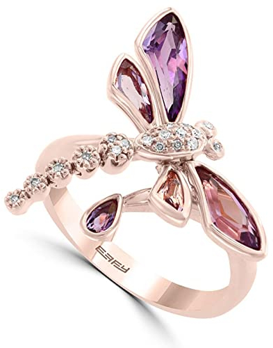 Bysonglezai Ring Damen Ringe Herren Frauen Geschenk Reizender Libellen-Ring Für Frauen-Mode-Entwurfs-Weiblichen Ring-Modische Retro- Partei 6 S1