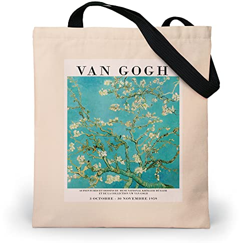Loxato Tote Bag mit Reißverschluss - Aesthetic Tasche - Samtgewebe Velluto - Stofftasche Damen mit Reißverschluss Groß B37 H42 cm - Jutebeutel Bedruckt - Beuteltasche Damen - Stoffbeutel Aesthetic