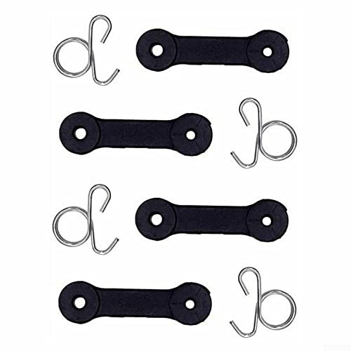 160793 Lot de 4 sangles de verrouillage pour tracteur, bagger, tondeuse autoportée, pour artisans et autres