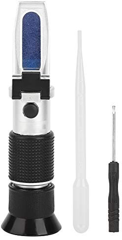 Raguso Refraktometer-Handheld-hohe Genauigkeit 0-50% Brix-Flüssigkeits-Messgerät RHB-50ATC einfaches Refraktometer für Kolostrum