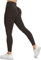 Yaavii Scrunch Butt Leggings Damen High Waist Push Up Booty Sporthosen Seamless Fitnesshosen Gym Yogahose Braun M