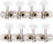 Mandolin Tuning Pegs, Mandolin Machine Metal Heads String Tuning Pegs Button 4L4R Mandolin Accessory