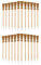 Nvanvmm 24 Pcs Witch Broom Pencils for Halloween Broomstick Ballpoint Pencils Halloween Favors Witch Broom Prop Writing