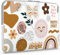 iCasso Laptop Sleeve 13 inch, Cute Laptop Sleeve for MacBook Air/Pro 13-13.6 inch, Slim Protective Notebook Computer Carrying Case for MacBook Pro 14'' M3 M2 M1 Chip, Morandi Cartoon