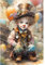 BIOSA 5D-Diamantgemälde zum Selbermachen, runder Bohrer, Clown-Junge-Set, Heimdekoration, 50 x 70 cm