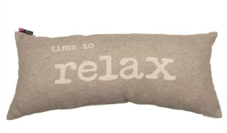 David Fussenegger glattes Kissen, inkl. Füllung, time to Relax 26x60 Rauch, 26x60 cm