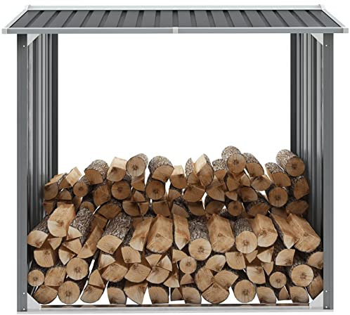 Rantry Gartenhaus aus verzinktem Stahl, 172 x 91 x 154 cm, grau, Gartengerätehaus für Gartengeräte, Gartengeräte, Gartenhäuser, Dekoration für Möbel