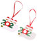 RORPOIR 2St Weihnachts wünsche aufgeführt personalisierte weihnachtsdeko weihnachtsschmuck Kinder 2020 Weihnachtsbaumschmuck 2020 Christbaumschmuck Ornament Elch PVC
