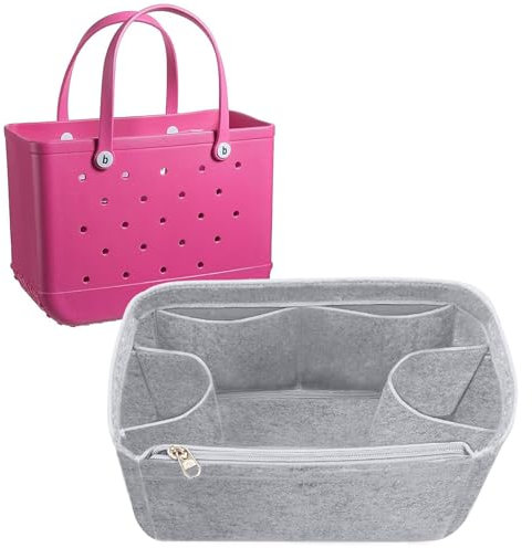 Lckaey organizer insert for bogg bag for divider accessories inserts Beach bag cup holder 3018French grey-M