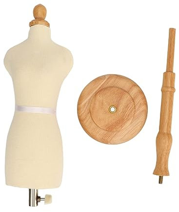 Pwshymi Nähen Schaufensterpuppe Torso Schneiderpuppe, Schneiderin Weibliche Schneiderpuppe Ansteckbare Schneiderpuppe mit Ständer Zur Präsentation (Typ 1)