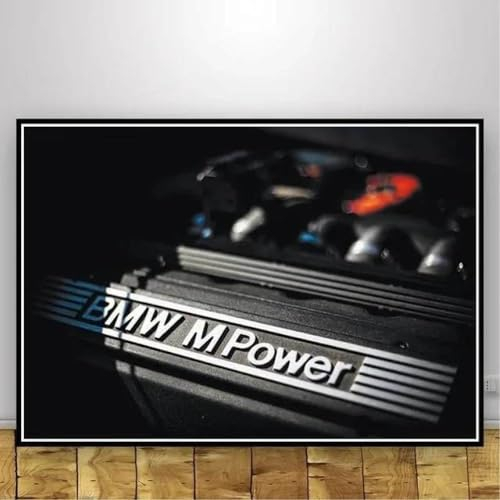 Leinwanddruck Retro-Kollektion, BMW Power M3 E30 Super-Rennwagen, Gemälde, Poster, Wandkunst, Bild, Drucke, Leinwand, Wohnzimmer, Dekoration, Geschenk, 15 X 20 cm, Ohne Rahmen