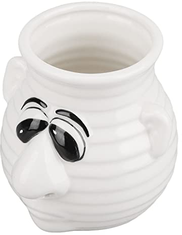 Egg Separator Funny Snot Nose Easy Operation Ceramic Time Saving Egg White Separator