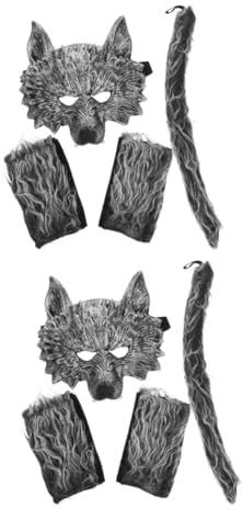 VICASKY 2sätze Kostümset Mit Handschuhen Und Für Halloween Und Cosplay Teiliges Set Für Tierkostüme Unisex Für Partys Und Veranstaltungen