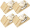 RHAIQBVC 4Pcs Oyster Shucking Clamp, 13x8x5cm Solid Wood Oyster Holder, Portable Oyster Shucker Tool, Reusable Oyster Opener Tools for Oyster Shells Kitchen Home Outdoor Barbecue