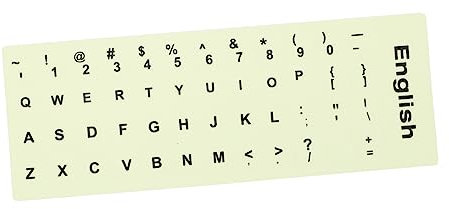 WATIIFUFU Keyboard Keycaps 1 Sheet Keyboard Glow Sticker Computer Keyboard Letter Stickers Laptop Stickers Alphabet Stickers Keyboards Stickers for Desktop Keyboard Glow in The Dark Keyboard Stickers