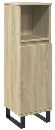 vidaXL Badschrank Sonoma-Eiche 30x30x100 cm Holzwerkstoff