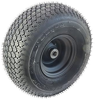 SECURA Roue avant 15x6.00-6 compatible avec CM 7113 H [2T0420259/ISK] Tracteur de pelouse