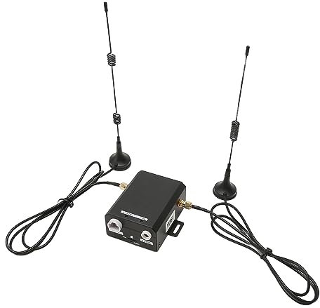 Router 4G LTE con Antenna Esterna, Supporto Router WLAN Industriale Schede SIM Hotspot WLAN, per Casa, Giardino, Ufficio, 300 Mbit/s Fino a 16 Dispositivi (Spina europea)
